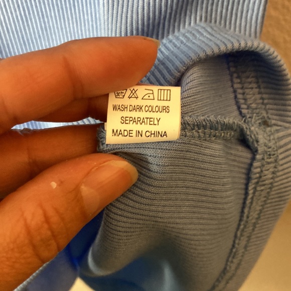 Doublju Blue Tank Top with Buttons - Picture 7 of 7